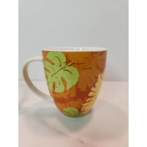STARBUCKS Fall Autumn Leaf 14 oz Coffee Cup Mug.